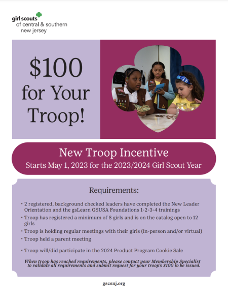 Girl Scout Troop Leader Flier